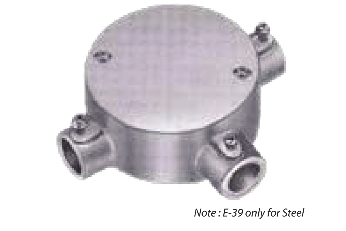 CIRCULAR BOX 3 WAY ANGLE (STEEL/ALUMINIUM)