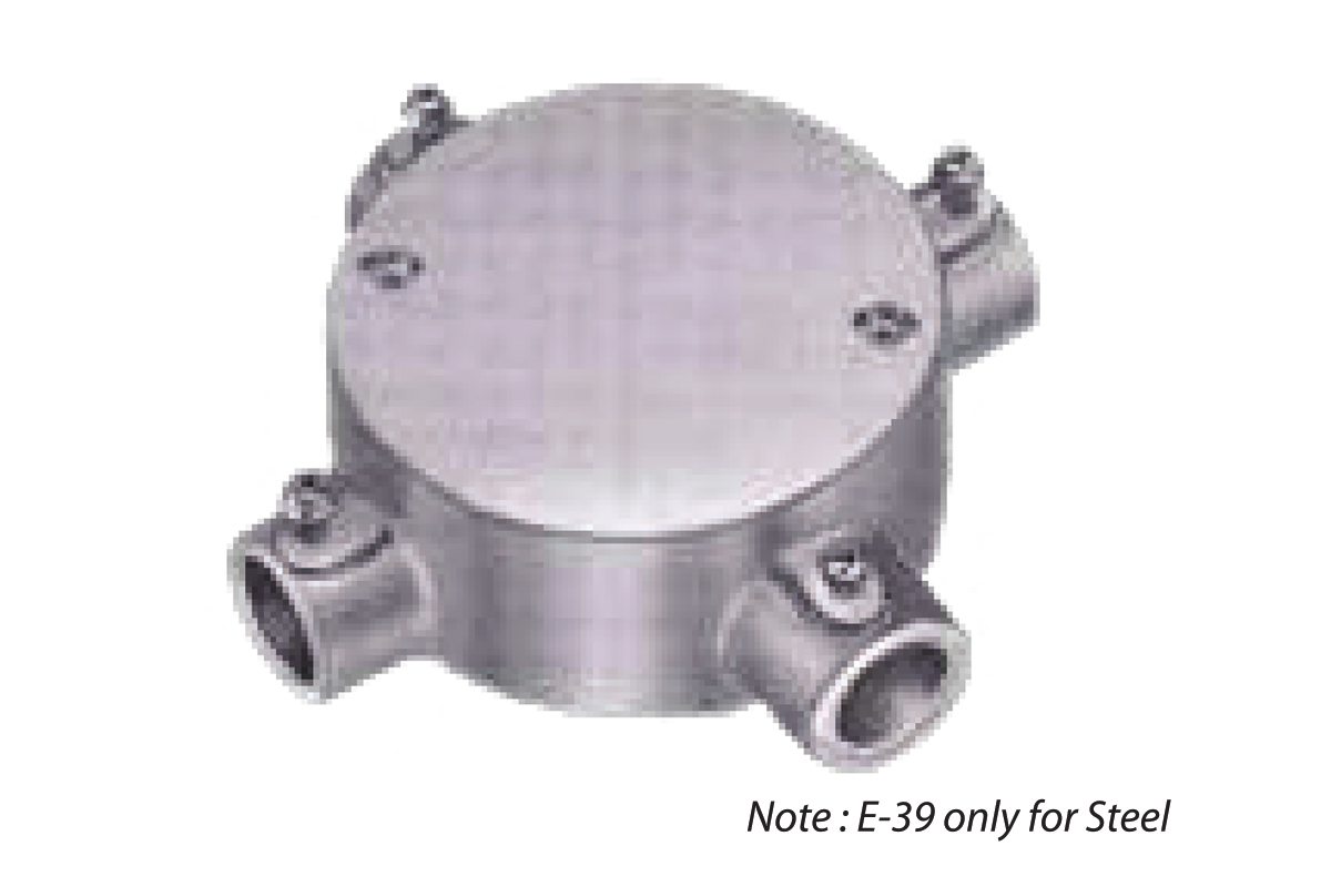 CIRCULAR BOX 4 WAY ANGLE (STEEL/ALUMINIUM)