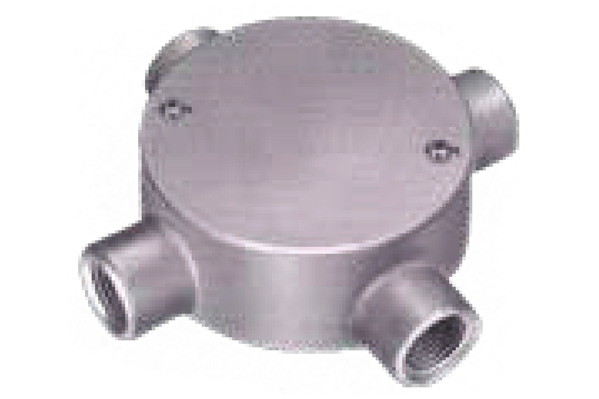 RIGID STEEL CONDUIT SYSTEM - CIRCULAR BOX 4 WAY ANGLE (STEEL/ALUMINIUM)