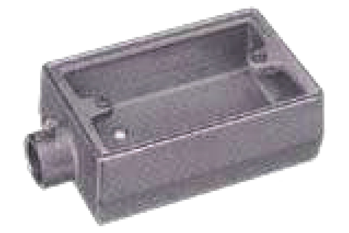 SURFACE BOX 1 WAY (STEEL/ALUMINIUM)